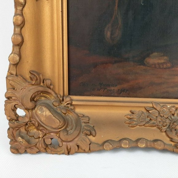 Bartolome Esteban Murillo The Little Fruit Seller Signed Reproduction 16"x20" - Picture 5 of 8